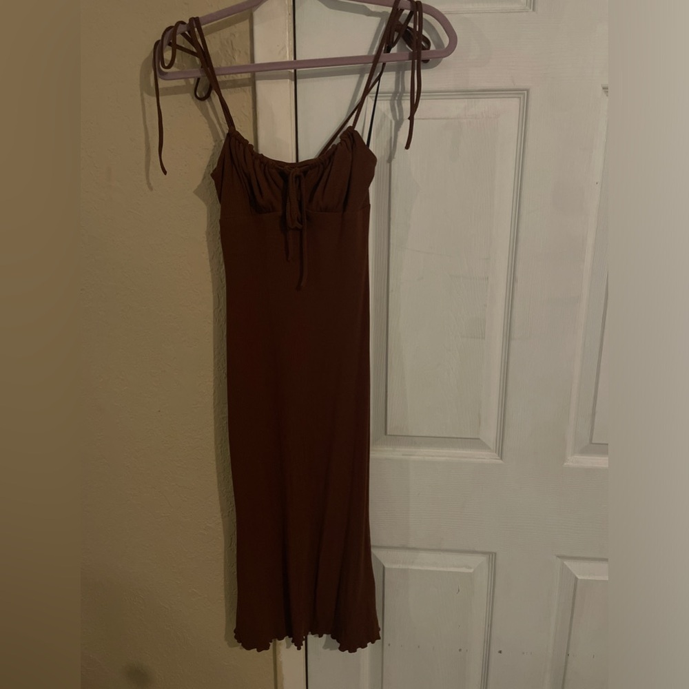 tie front dress